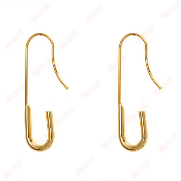 gold plated pin stud earrings